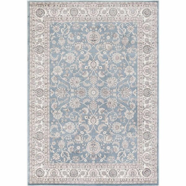 Concord Global Trading 6 ft. 7 in. x 9 ft. 3 in. Kashan Bergama - Blue 28146